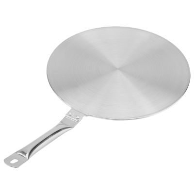 Induction Hob Heat Diffuser, fosa Stainless Steel Simmer Pan Mat Hob Tagine, Gas Electric Cookers for Gas/Electric/Induction Cooker Household Supply (24cm)