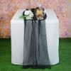 AK TRADING CO. 27" x 120" Wide IFR Chiffon Elegant Table Runner/Overlay Ideally Perfect for Center Table, Wedding Decor, Bridal Shower & Other Special Occasion. (1, Black) view 3