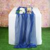 AK TRADING CO. 27" x 120" Wide IFR Chiffon Elegant Table Runner/Overlay Ideally Perfect for Center Table, Wedding Decor, Bridal Shower & Other Special Occasion. (20, Navy Blue) view 2