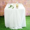 AK TRADING CO. 27" x 120" Wide IFR Chiffon Elegant Table Runner/Overlay Ideally Perfect for Center Table, Wedding Decor, Bridal Shower & Other Special Occasion. (1, Ivory) view 3