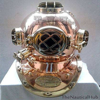 Mahira Nautical Boston Anchor Engineering Diving Divers Helmet Replica 18 Vintage halmet A