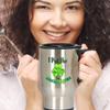 BeeTeeStore Shamrock Travel Mug I Put The She In Shenanigans - 14oz Insulated Stainless Steel Coffee Cup with Handle - Irish Heritage Gift for Women & Travelers view 4