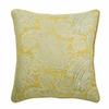 The HomeCentric Throw Pillow Covers, Yellow Cushion Cover Home Decor 16x16 inch (40x40 cm) Jacquard Decorative Pillow Covers, Paisley, Contemporary Pillow Covers with Zipper - Paisley Yellow Scents view 1
