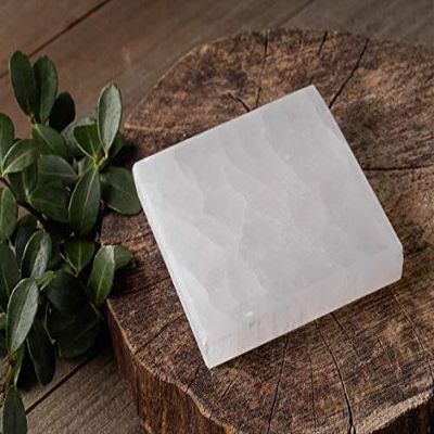 6" Selenite Square Polished Flat Crystal Charging Station Powerful Healing Energy Reiki by CrystalsAhoy
