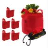 BagPodz Sturdy Reusable Grocery Bags Foldable and Washable - Made From RipStop Nylon Hold 50lbs - Designed in USA Reusable Shopping Bags Inside a Compact Pod with Carry Clip - 5 Pack in Red view 1