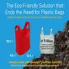 BagPodz Sturdy Reusable Grocery Bags Foldable and Washable - Made From RipStop Nylon Hold 50lbs - Designed in USA Reusable Shopping Bags Inside a Compact Pod with Carry Clip - 5 Pack in Red view 3