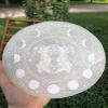 CrystalsAhoy Ethically Mined 6" Selenite Charging Plate, Hecate Goddess Charging Station, Etched in Appleton, WI USA view 2