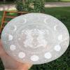 CrystalsAhoy Ethically Mined 6" Selenite Charging Plate, Hecate Goddess Charging Station, Etched in Appleton, WI USA view 4