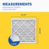 Aerostar 20x20x4 MERV 13 Pleated Replacement Air Filter for Honeywell FC100A1011, 2 Pack (Actual Size: 19 3/4" x 19 7/8" x 4 3/8") view 2