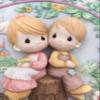 Precious Moments ** Boy and Girl On Stump, Plate ** 186406 view 2