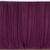 New Creations Fabric & Foam Inc 10 Feet Wide by 9 Feet High Polyester Backdrop Drape Curtain Panel - (Eggplant, 10 Ft Wide by 9 Ft High) view 1