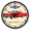 1957 Chevrolet The One-Fifty Sedan LED Wall Clock, Retro/Vintage, Lighted, 14 inch view 1