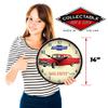 1957 Chevrolet The One-Fifty Sedan LED Wall Clock, Retro/Vintage, Lighted, 14 inch view 3
