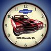 1970 Chevy Chevelle SS LED Wall Clock, Retro/Vintage, Lighted, 14 inch view 2