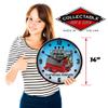Flatheads Forever LED Wall Clock, Retro/Vintage, Lighted, 14 inch view 3