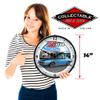 1970 Z28 Camaro at Mobilgas Station LED Wall Clock, Retro/Vintage, Lighted, 14 inch view 3