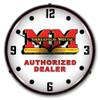 Minneapolis Moline Authorized Dealer LED Wall Clock, Retro/Vintage, Lighted, 14 inch view 1