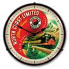 Northern Pacitic North Coast Limited LED Wall Clock, Retro/Vintage, Lighted, 14 inch view 1
