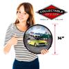 1955 Bel Air at Mitch's Garage Station LED Wall Clock, Retro/Vintage, Lighted, 14 inch view 3