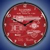 Gatling Gun Patent LED Wall Clock, Retro/Vintage, Lighted, 14 inch view 2
