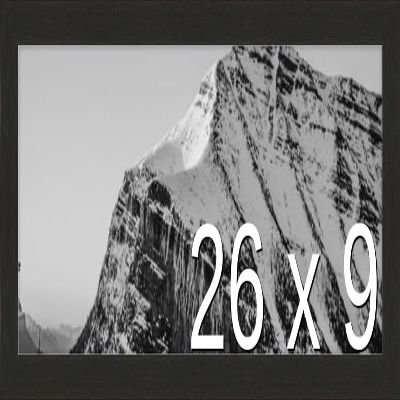 Frame It Easy 26 x 9 Coffee Wood Frame (Derby)