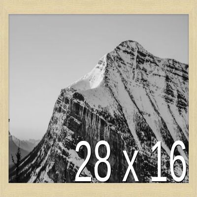 Frame It Easy 28 x 16 Wheat Wood Frame (Derby)