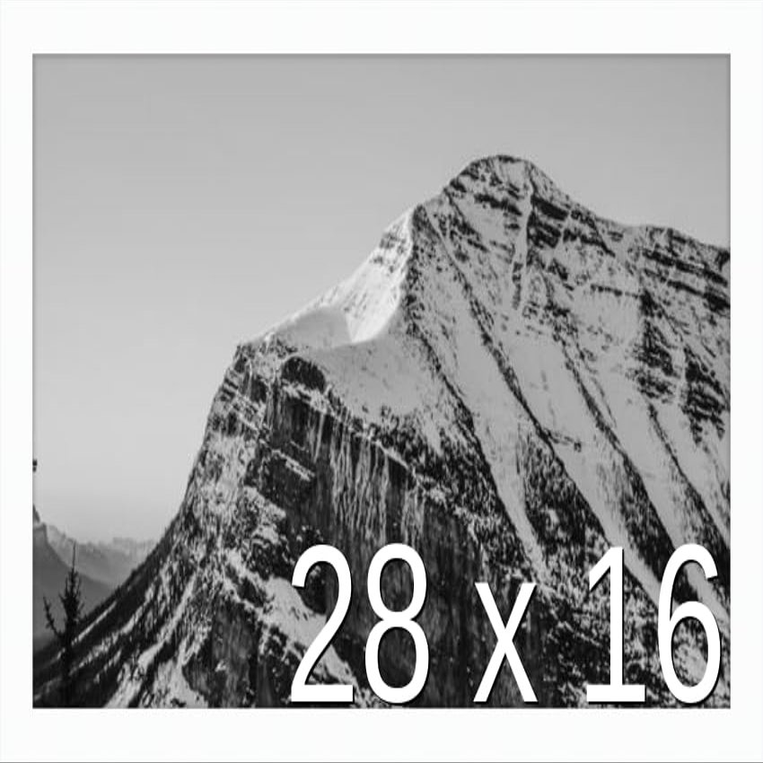 Frame It Easy 28 x 16 White Wood Frame (Derby)