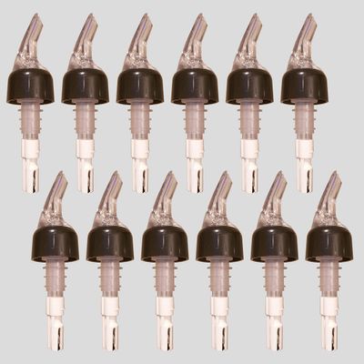 2 oz. Measured Liquor & Wine Pourers - 1 Dozen