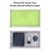 Acrylic Tray Organizer - Clear Minimalist Catchall Holder for Bedside, Bathroom, and Office Storage - Aesthetically Pleasing Room Decor by Lavish Home view 2