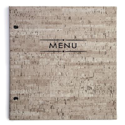 Lacor Tomasso Collection Menu Holder Made of Imitation Leather with Exterior Screw, Heat-Sealed in Black, 23 x 32 cm (A4)