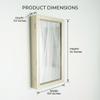 Hives and Honey - Nicolette Jewelry Organizer Storage Mirror, Champagne view 4