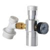 Beer Keg Charger CO2 Dispenser - Includes Keg Regulator 0-30 PSI, 3/8" Thread Adapter, Gas Ball Lock Quick Disconnect for Homebrewing view 1