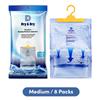 Dry & Dry Premium Moisture Absorbers Dehumidifiers for Home, Basement, Bedroom, Small Dehumidifiers - Blue & White (8 Pack) 14 ounce view 2