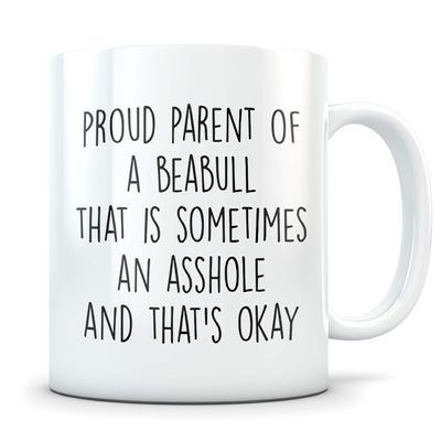 Beabull Gift for Women and Men - Funny Beabull Dog Mug for Him or Her - Great Dog Mom or Dad Coffee Cup for K-9 Lovers - Pet Themed Present