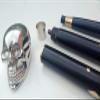 Mahira Nautical Solid Brass Unique Knob Skull Head Walking Stick Cane Victorian Wooden Cane A view 1