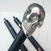 Mahira Nautical Solid Brass Unique Knob Skull Head Walking Stick Cane Victorian Wooden Cane A view 3