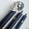 Mahira Nautical Solid Brass Unique Knob Skull Head Walking Stick Cane Victorian Wooden Cane A view 4