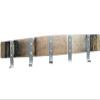 Natural Coat And Hat Rack - Made From Genuine Oak Wine Barrel Bung Hole Stave view 1