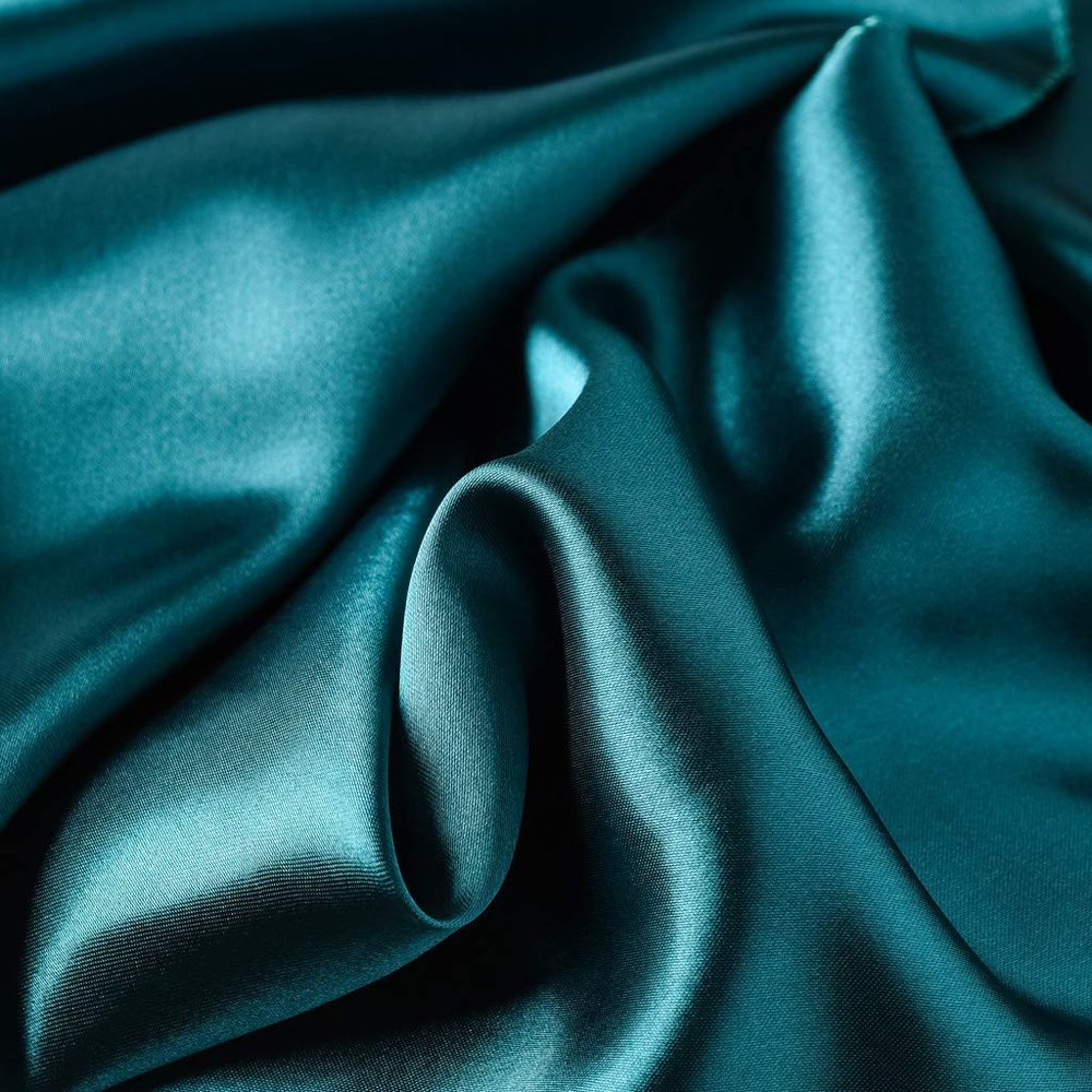 HR Luxury Linen Super Soft Satin 5-Piece (1 Comforter, 1 Flat Sheet, 1 Fitted Sheet & 2 Pillowcovers) Sheet Set 15 inches deep with Vibrant Color (Teal, Twin XL)