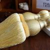2Pcs Curtains Tieback Rope Tassel Curtains Buckle Curtain Strap Braided Tassels Tiebacks (Yellow) view 2