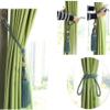 2Pcs Curtains Tieback Rope Tassel Curtains Buckle Curtain Strap Braided Tassels Tiebacks (Yellow) view 3