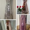 2Pcs Curtains Tieback Rope Tassel Curtains Buckle Curtain Strap Braided Tassels Tiebacks (Yellow) view 4