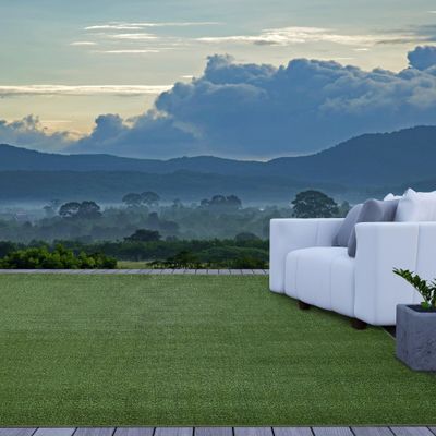 iCustomRug Synthetic Grass Rug  4 x 8ft Lawn Green Turf Carpet for Patios, Yards, Boats, Camping  Indoor/Outdoor Use