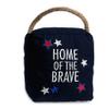Pavilion Gift Company - Home of The Brave - Navy Blue Decorative Door Stopper 6 Inch Tall - 2 Pounds view 1