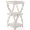 The Lakeside Collection Distressed Twisted Wood Accent Table - Distressed White view 1