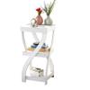 The Lakeside Collection Distressed Twisted Wood Accent Table - Distressed White view 4