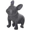 ZAMTAC Four Colors Plastic French Bulldog Sitting Dog Mannequin - (Color: Black) view 1