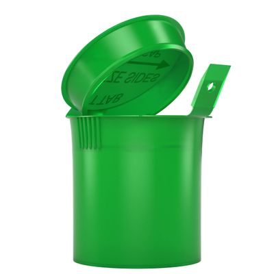Dragon Chewer 6 Dram Pop Top Bottles - Small Storage Containers - 300 pcs (Green)