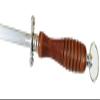12" High Carbon Honing Steel w/Wood Handle (12" Round Blade) Sunrise Kitchen Supply view 2