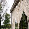 Bohemian Macrame Wedding Backdrop Decor Boho Chic Macrame Wall Hanging Style Macrame Tapestry Macrame Curtain & Macrame Arch 185 Cm X 215 Cm view 4